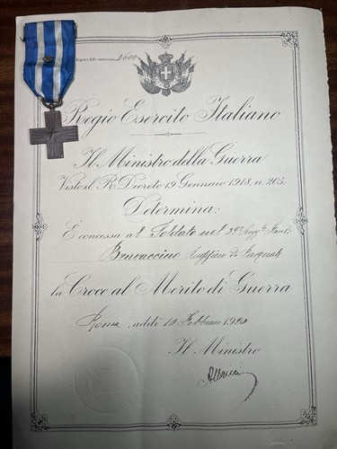 Diploma croce merito - merito, di